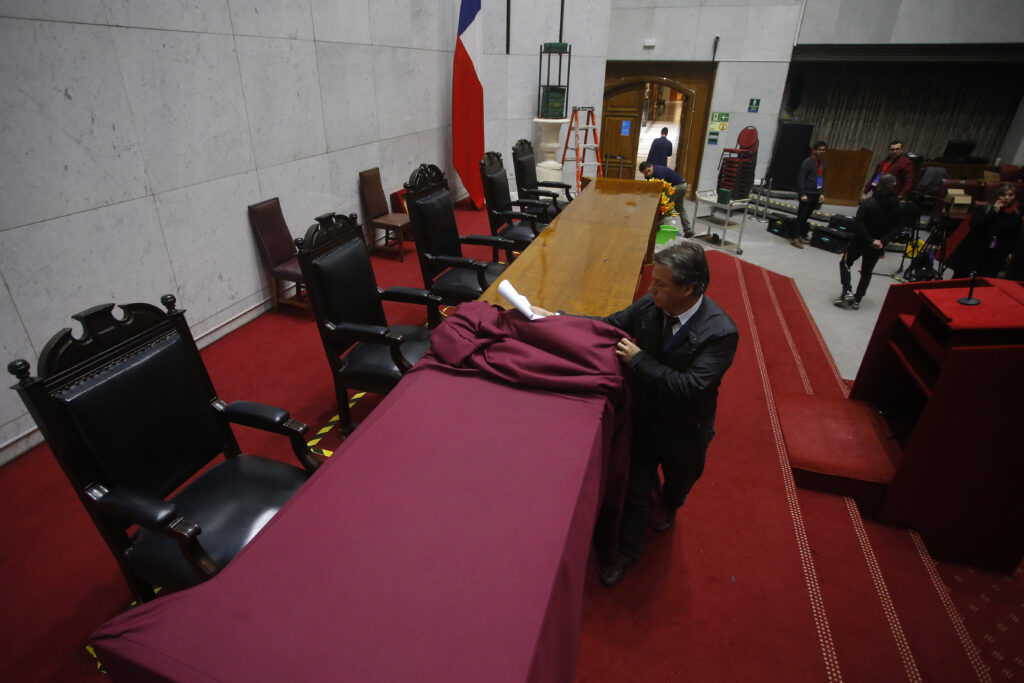 Ultiman preparativos para la Cuenta Pública 2023 en el Congreso, en Valparaíso