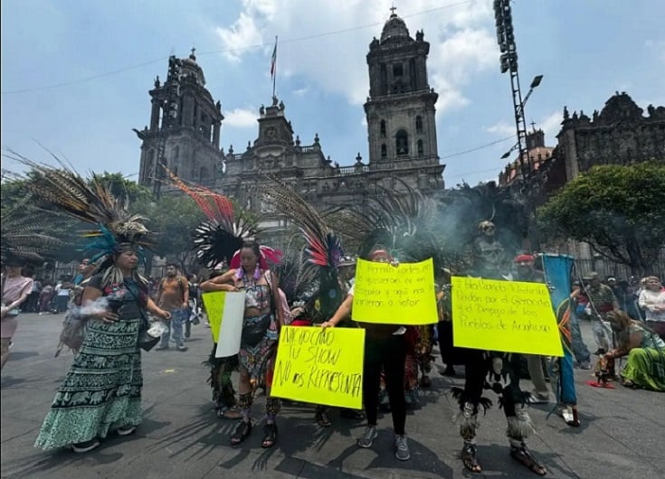 Apología del genocidio: Indígenas exigen a Sheinbaum acción inmediata