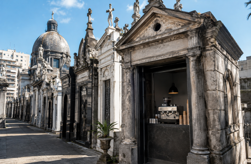 Café en el cementerio: ¿Una iniciativa curiosa en Recoleta?